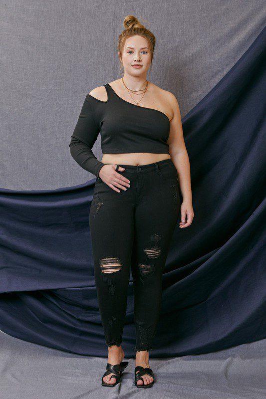 Image: Mid Rise Jeans Black | Southern Sassy Boutique