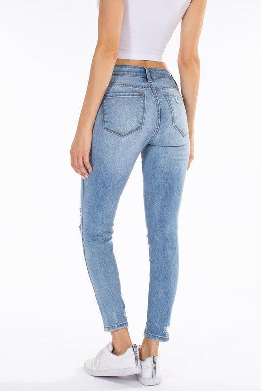 KanCan Distressed Ankle Jeans - Southern Sassy Boutique