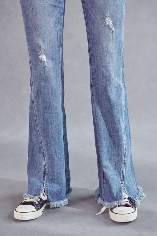 KanCan Super High-Rise Bell Bottoms - Southern Sassy Boutique