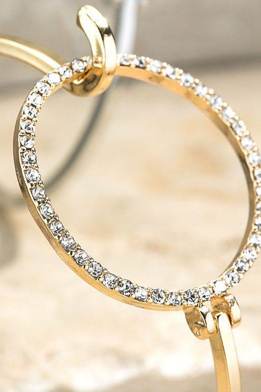 Sparkling Crystal Open Circle Bracelet - Southern Sassy Boutique