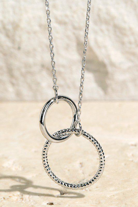 Inter Link Ring Charm Necklace - Southern Sassy Boutique