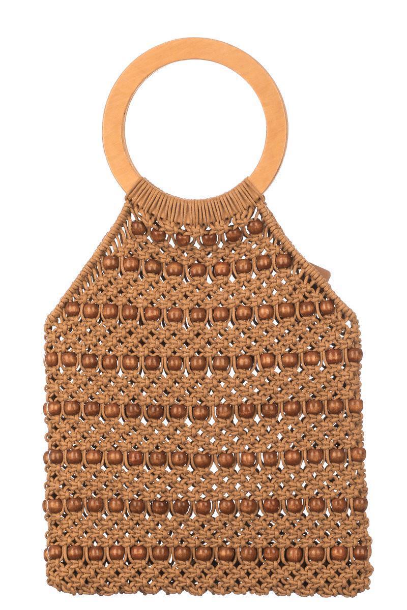 Braide And Beaded Handbag - Southern Sassy Boutique