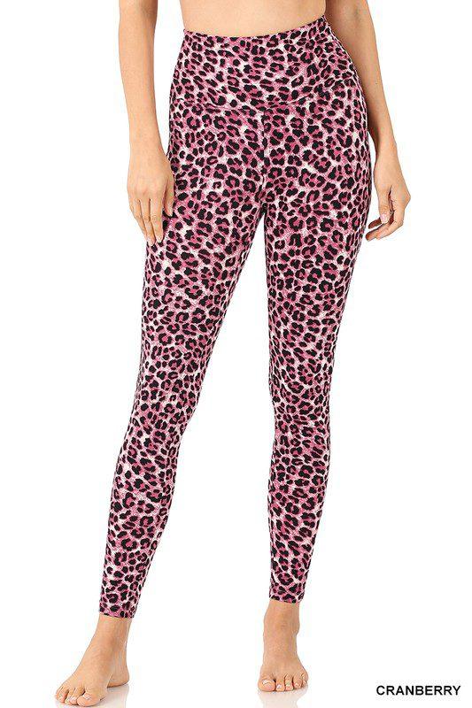 Image: Microfiber Leggings Cranberry | Southern Sassy Boutique