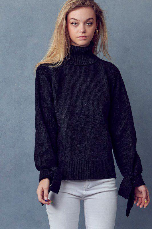 Oversized Mock Neck Sweater - Southern Sassy Boutique