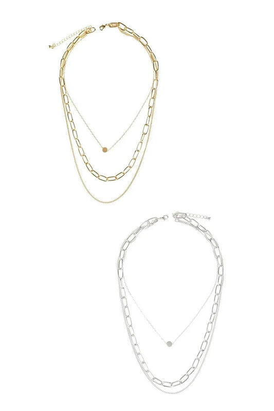 Layered Chain Necklace - Southern Sassy Boutique