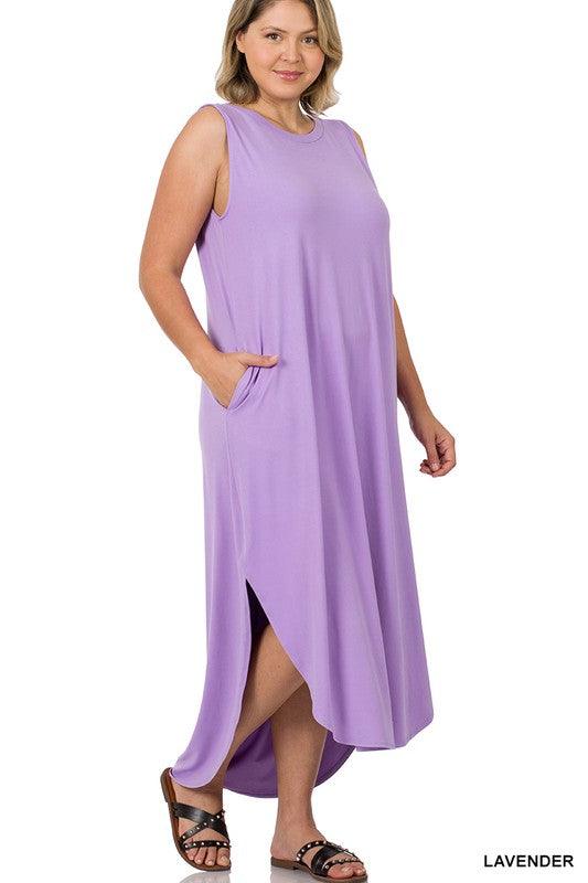 Curvy Solid Color Maxi Dress - Southern Sassy Boutique