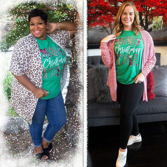 Patterned Merry Christmas Y'all Tee. - Southern Sassy Boutique