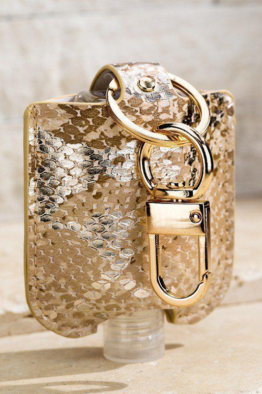 Metallic Leather Hand Sanitizer Case - Southern Sassy Boutique