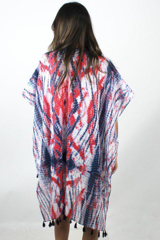 Tie Dye Beach Cover-up - Southern Sassy Boutique
