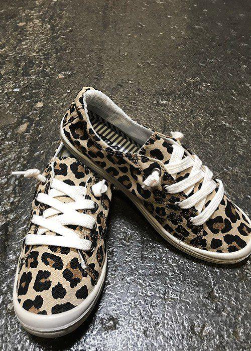 Leopard Print Sneakers - Southern Sassy Boutique