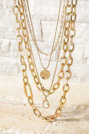 Layered Bold Mixed Chains - Southern Sassy Boutique