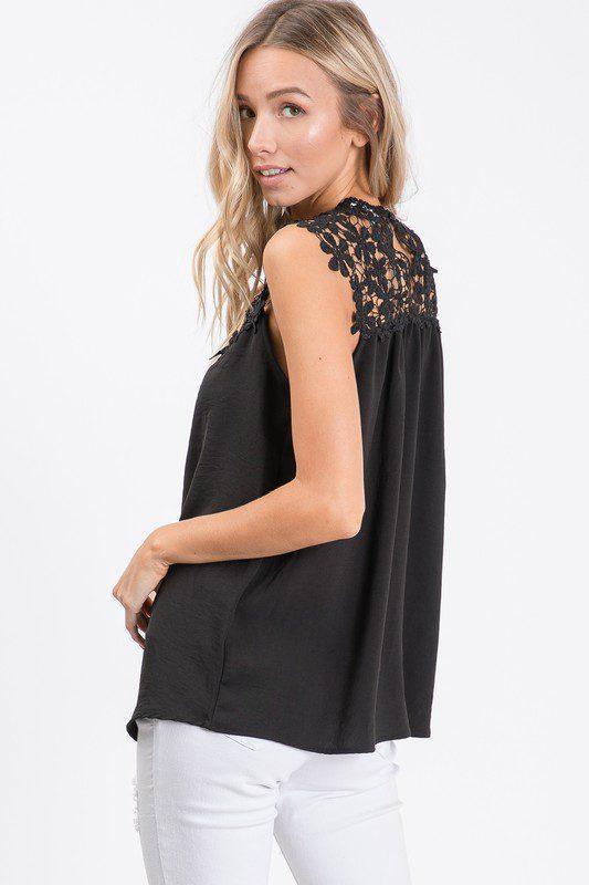 Floral Crochet Lace Top - Southern Sassy Boutique