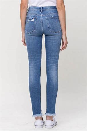 Vervet Hey-Wire Ankle Skinny With Step Hem - Southern Sassy Boutique