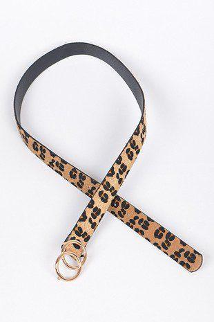 Leopard Print Belt - Southern Sassy Boutique