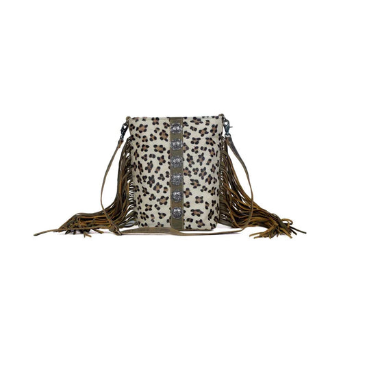 Myra Bag Western Cheetah Cowhide and Leather handbag - Southern Sassy Boutique