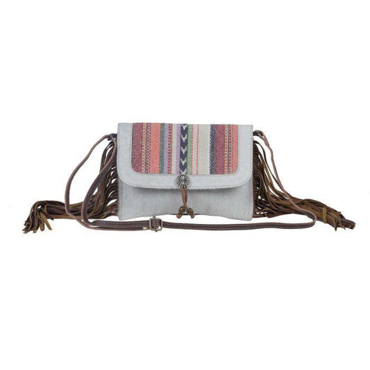 Myra Bag Delicate Hues Lather and Hair-On Bag - Southern Sassy Boutique