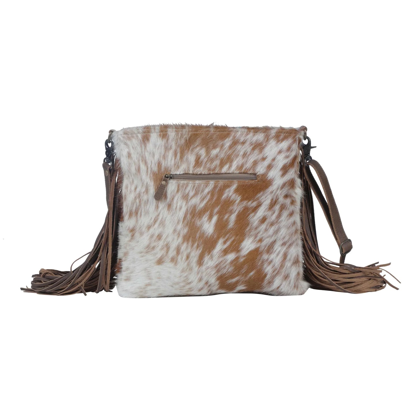 Myra Bag Azure Hand Tooled and Cowhide Bag - Southern Sassy Boutique