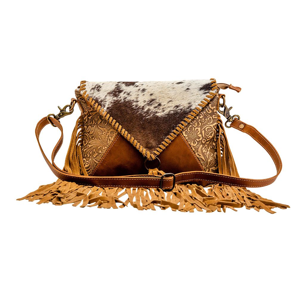 Myra Bag Lunatone Leather & Hair-On Crossbody Bag