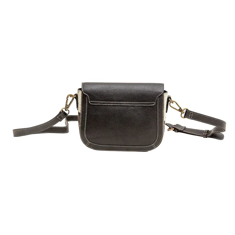 Myra Bag Floral Hand Tooled and Cowhide Small Crossbody Bag - Southern Sassy Boutique