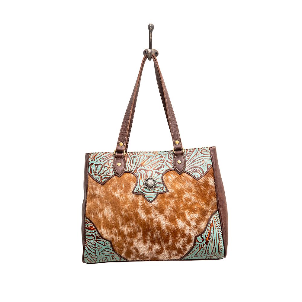 Myra Bag Typhoon Leather & Hair-On Shoulder Bag