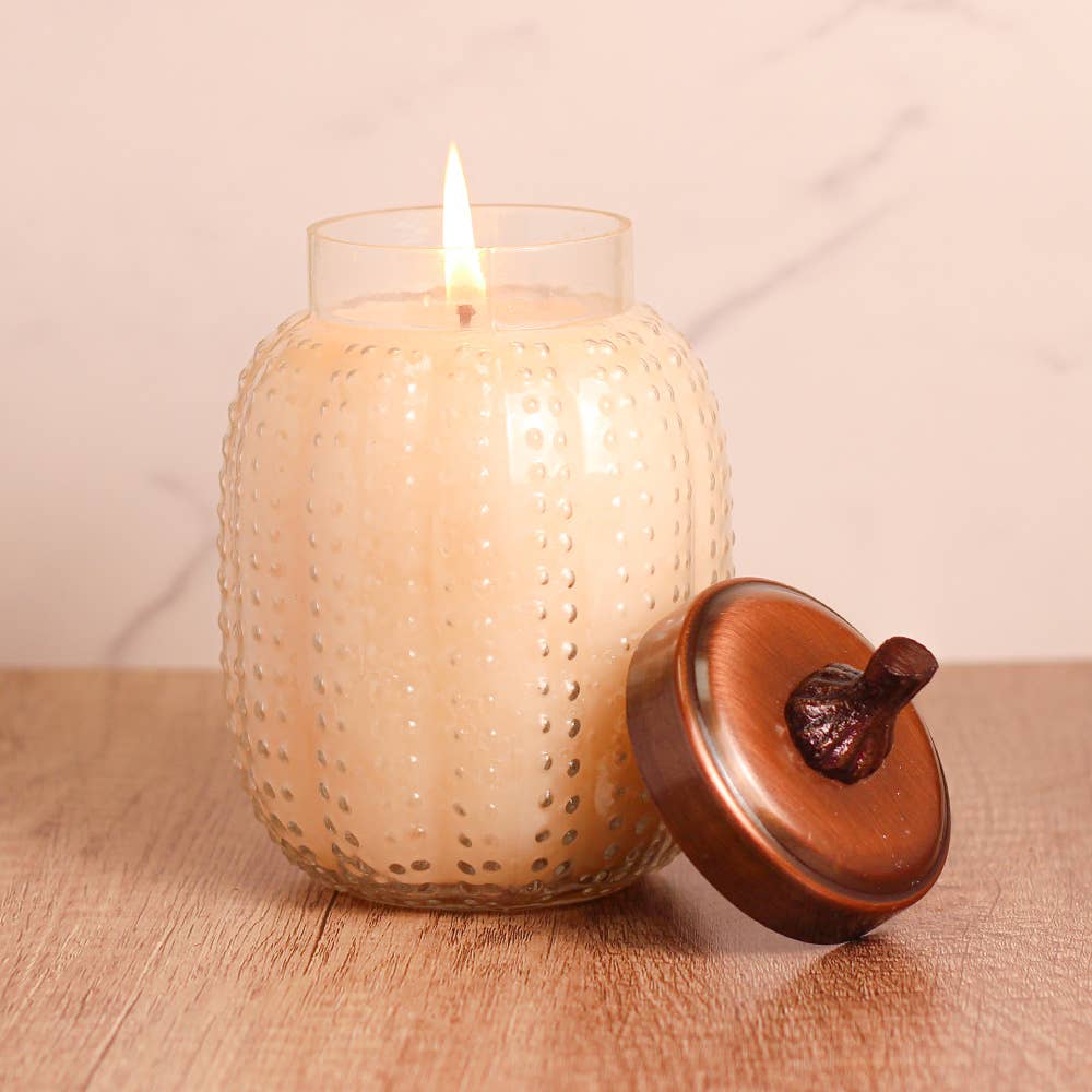 Pumpkin Large Candle (26oz.) – Honey Pear Cider