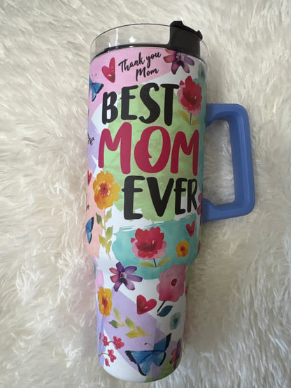 Celebrate Mom Theme 40oz Insulated Cup - Southern Sassy Boutique