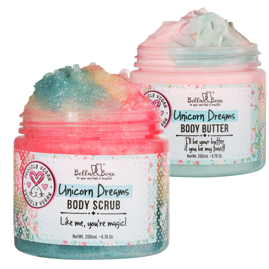 Unicorn Gift Set - 3-in-1 Body Scrub & Unicorn Body Butter