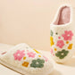 Flower Fuzzy Fleece Soft Slipper