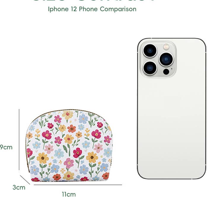 Print Blossom Floral Wallet Card Holder