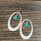 725709, Concho Turquoise Dangle Earrings