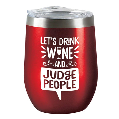 Drink & Judge - Insulated Tumbler - Red - Southern Sassy Boutique