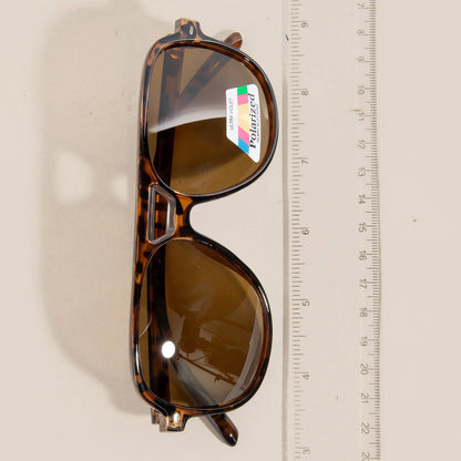 Acetate Aviator Frame Sunglasses
