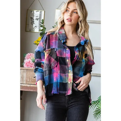 Multicolor Dyed Buffalo Check Flannel - Southern Sassy Boutique