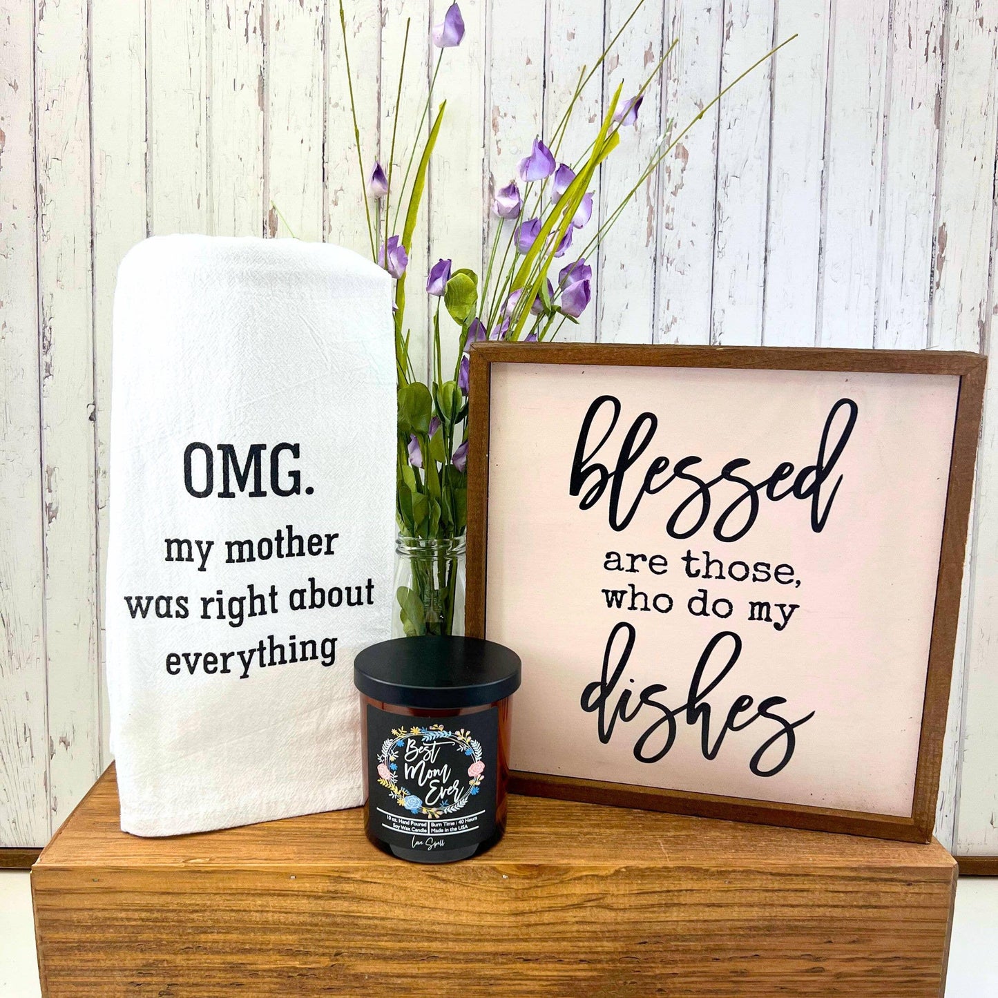 Best Mom Ever Mothers Day - Soy Wax Candles - Spring Decor - Southern Sassy Boutique