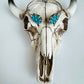Western Flower Stone Hinge Bangle Bracelet