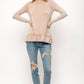 Ruffle Hem Long Sleeve Top
