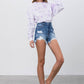 HIGH RISE DENIM SHORTS