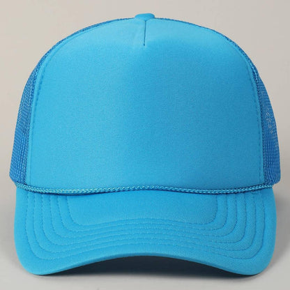 Solid Color OTTO 5-Panel Foam Mesh Back Trucker Hat - Southern Sassy Boutique