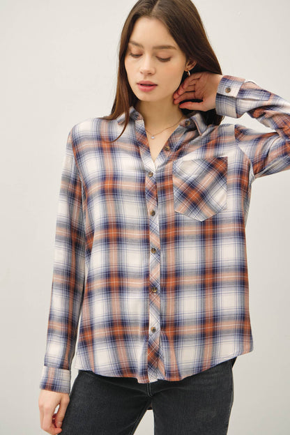 ROBERTSON PLAID LONGSLEEVE BUTTON UP SHIRT