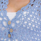 Crochet Button Down Vest