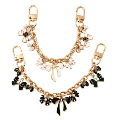 Elegant Pearl Flower Pendant Bag Extender Chain DP25H629