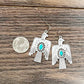720320, Thunderbird Turquoise Earrings