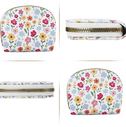 Print Blossom Floral Wallet Card Holder