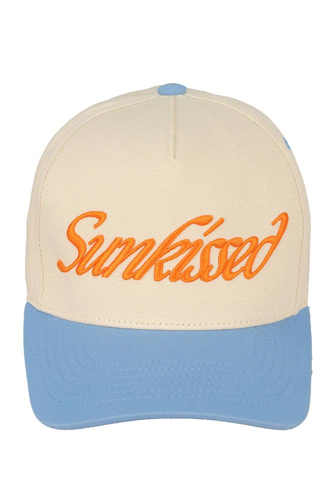 Sun Kissed Embroidered Cotton Baseball Cap