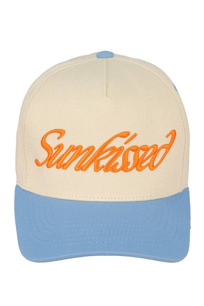 Sun Kissed Embroidered Cotton Baseball Cap