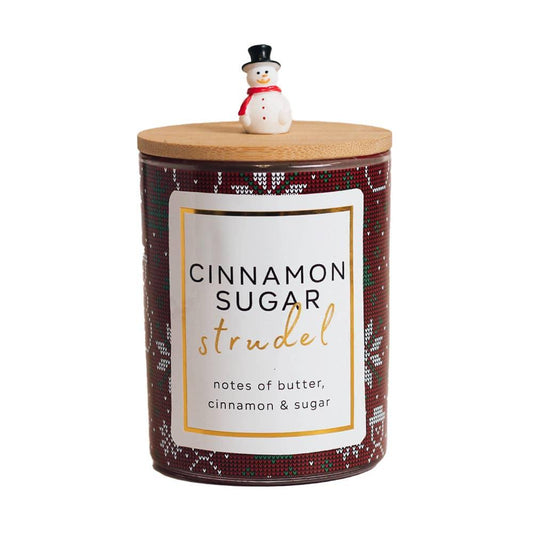 Seasonal Candle (10oz.) - Cinnamon Sugar Strudel - Southern Sassy Boutique
