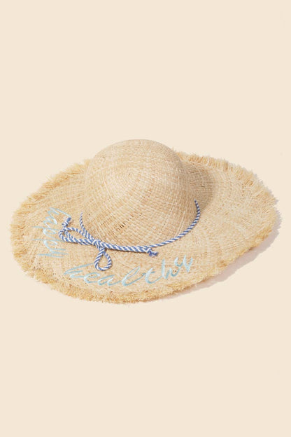 Alcohol You Later Raffia Sun Hat