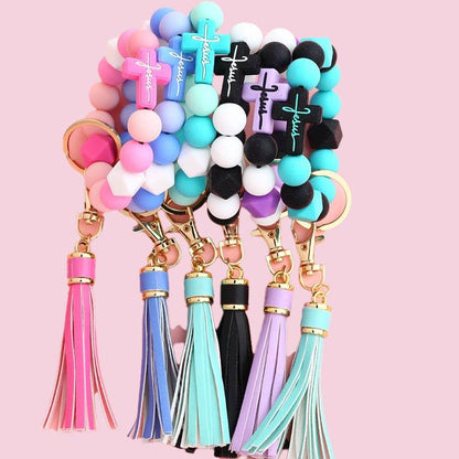 Cute Cross Keychain - Southern Sassy Boutique