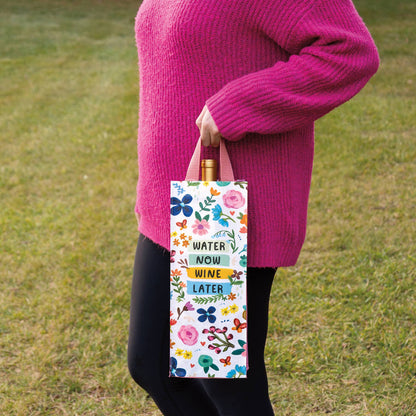 Water Now Wine Later Wine Tote