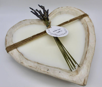 Large Heart Dough Candle - Southern Sassy Boutique